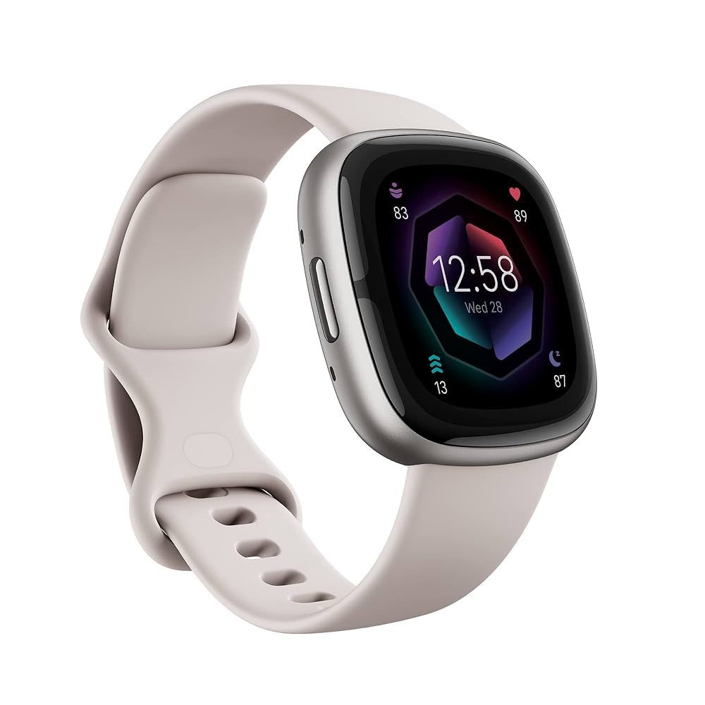 Google - 【本体新品】Fitbit  SENSE 2 SHADOW GREY Fitbit Sense 2 Smartwatch with Heart Rate Monitor - Shadow
